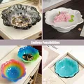 Moule silicone plateau fleur récipient bijoux résine – 3