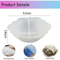 Moule silicone plateau fleur récipient bijoux résine – 4