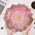 Moule silicone plateau fleurs sous-verres bijoux béton – 2