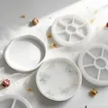 Moule silicone plateau floral et rond – 2