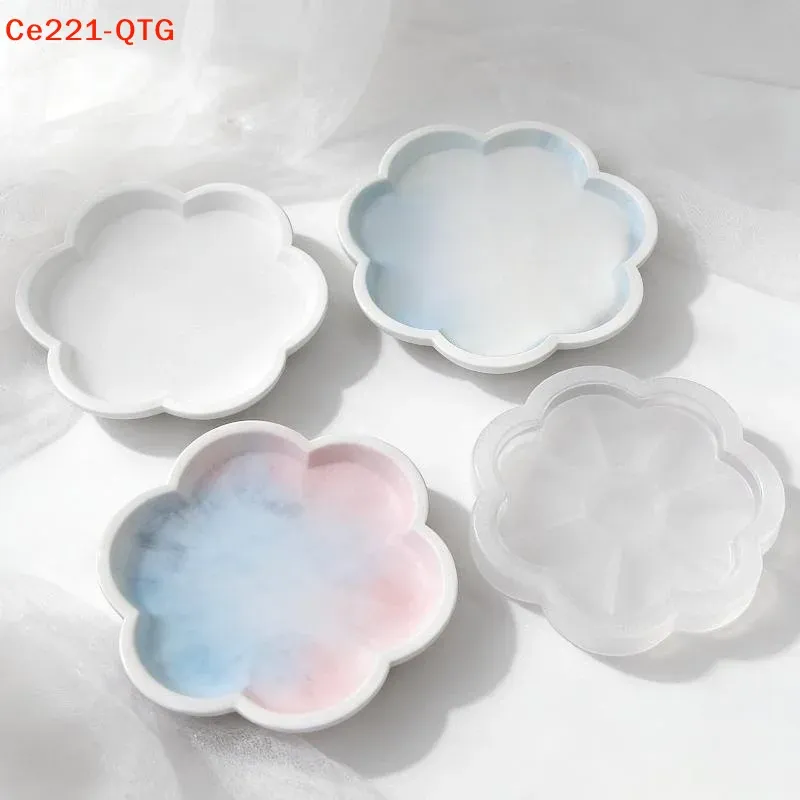 Moule silicone plateau floral et rond