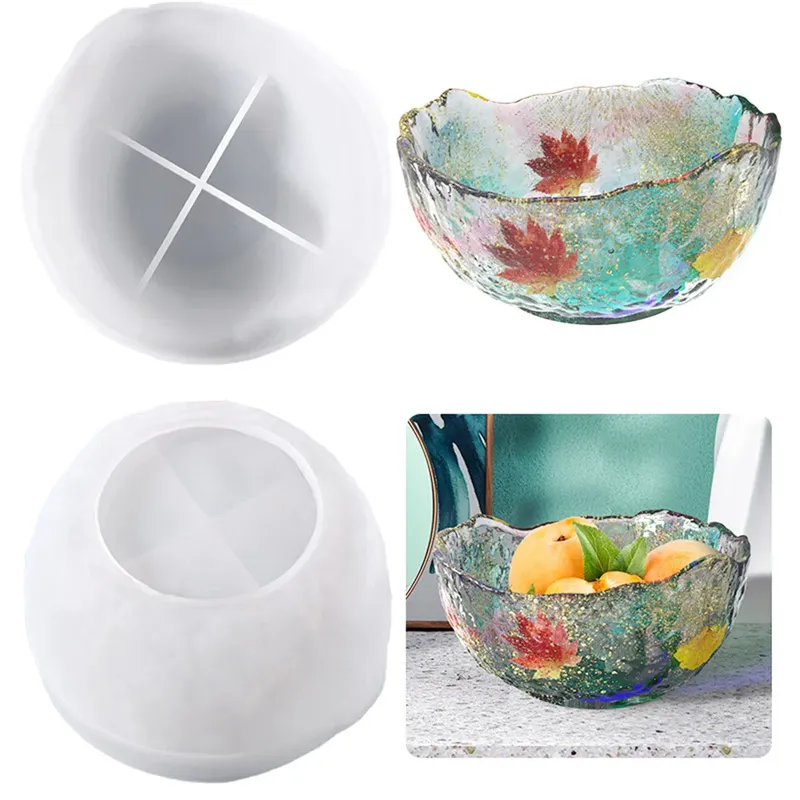 Moule silicone plateau irrégulier bol porte-bijoux résine