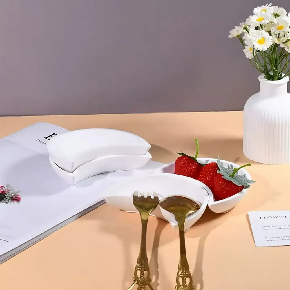 Moule silicone plateau miroir lune et fruits