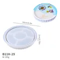 Moule silicone plateau ovale bord rayé pour résine – Couleur B11H-29 mold
