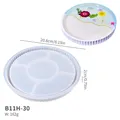 Moule silicone plateau ovale bord rayé pour résine – Couleur B11H-30 mold