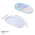 Moule silicone plateau ovale bord rayé pour résine – Couleur B11H-31 mold