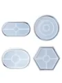 Moule silicone plateau ovale hexagonal dessous verre bijoux – 6