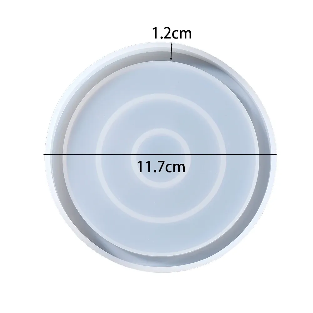 Moule silicone plateau ovale hexagonal dessous verre bijoux
