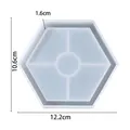 Moule silicone plateau ovale hexagonal dessous verre bijoux – Couleur Hexagon