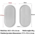 Moule silicone plateau ovale plâtre et ciment – 2