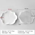 Moule silicone plateau rangement irrégulier – Couleur jaune clair (J-508)