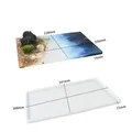 Moule silicone plateau rectangulaire 35x23cm art résine – Couleur Gris clair (01)