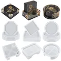 Moule silicone plateau rond carré et tasse – 1