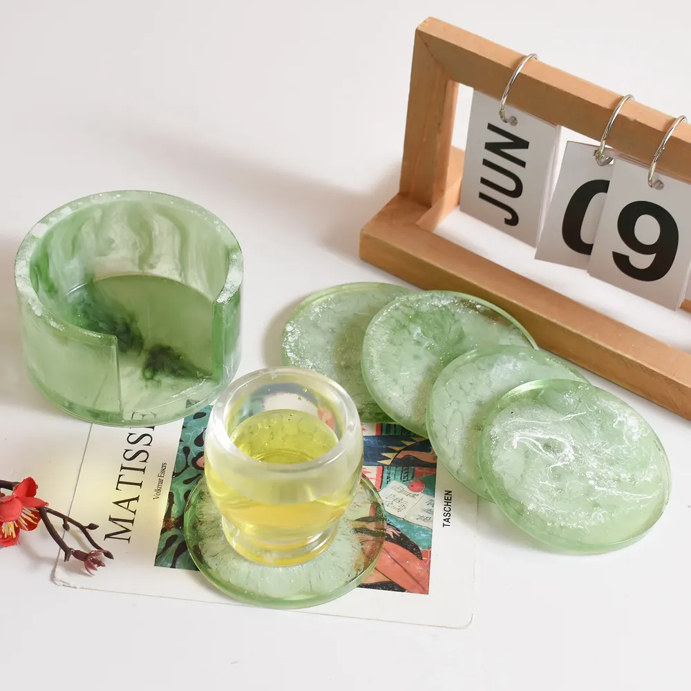 Moule silicone plateau rond carré et tasse