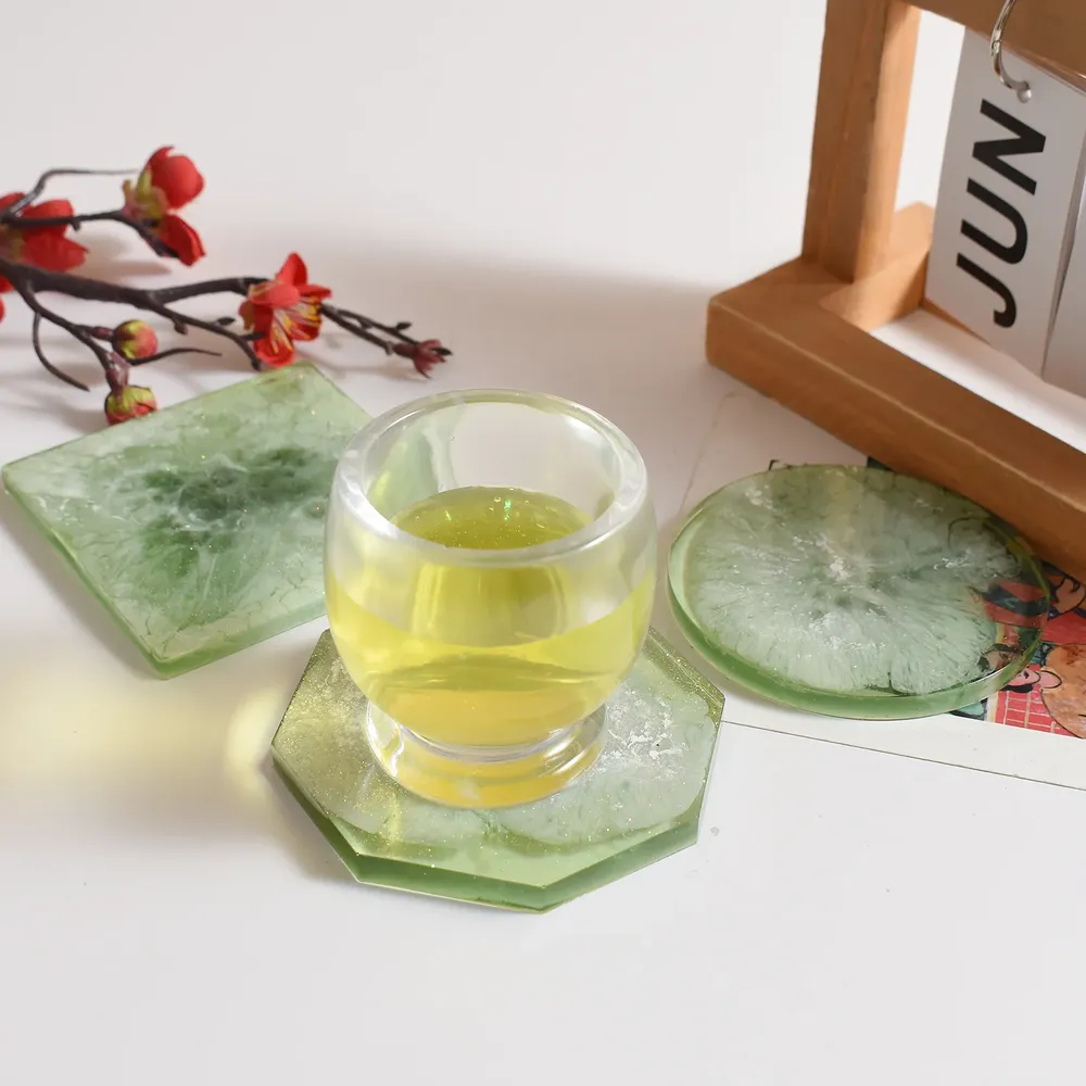 Moule silicone plateau rond carré et tasse