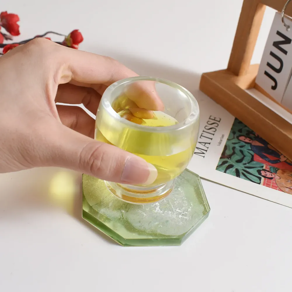 Moule silicone plateau rond carré et tasse