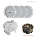 Moule silicone plateau rond carré et tasse – Couleur noir (02)