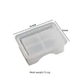 Moule silicone plateau rond carré et tasse – Couleur Rose (08)