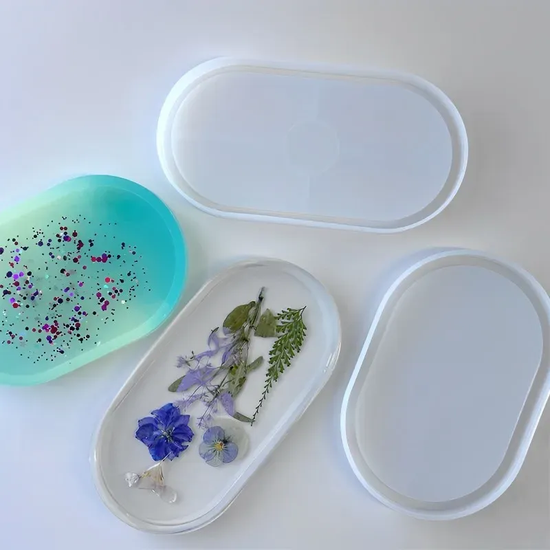 Moule silicone plateau rond carré rectangle bijoux