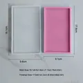 Moule silicone plateau rond carré rectangle bijoux – Couleur Rectangle-02