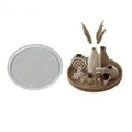 Moule silicone plateau rond mousse béton résine – 3