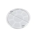 Moule silicone plateau rond rayé jardinière béton – Couleur 1 pièce
