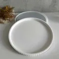 Moule silicone plateau rond rayé jardinière béton – 2