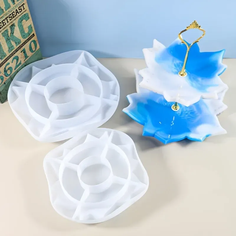 Moule silicone plateau support gâteau dessert résine