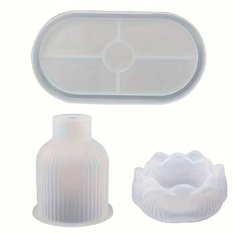 Moule silicone plateau vase lotus arrangement floral