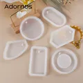 Moule silicone porte-clés rond irrégulier pour bijoux – 3