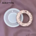 Moule silicone porte-clés rond irrégulier pour bijoux – 4