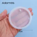 Moule silicone porte-clés rond irrégulier pour bijoux – 6
