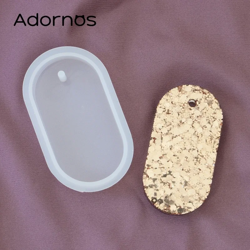 Moule silicone porte-clés rond irrégulier pour bijoux