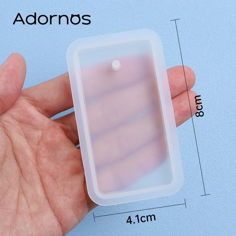 Moule silicone porte-clés rond irrégulier pour bijoux