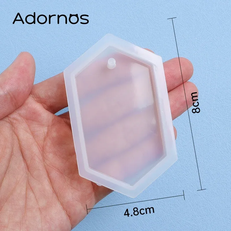 Moule silicone porte-clés rond irrégulier pour bijoux