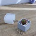 Moule silicone pot de fleur et boîte rangement pour résine – Couleur Square