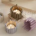Moule silicone pot fleur 3D pour bougie et résine – 4