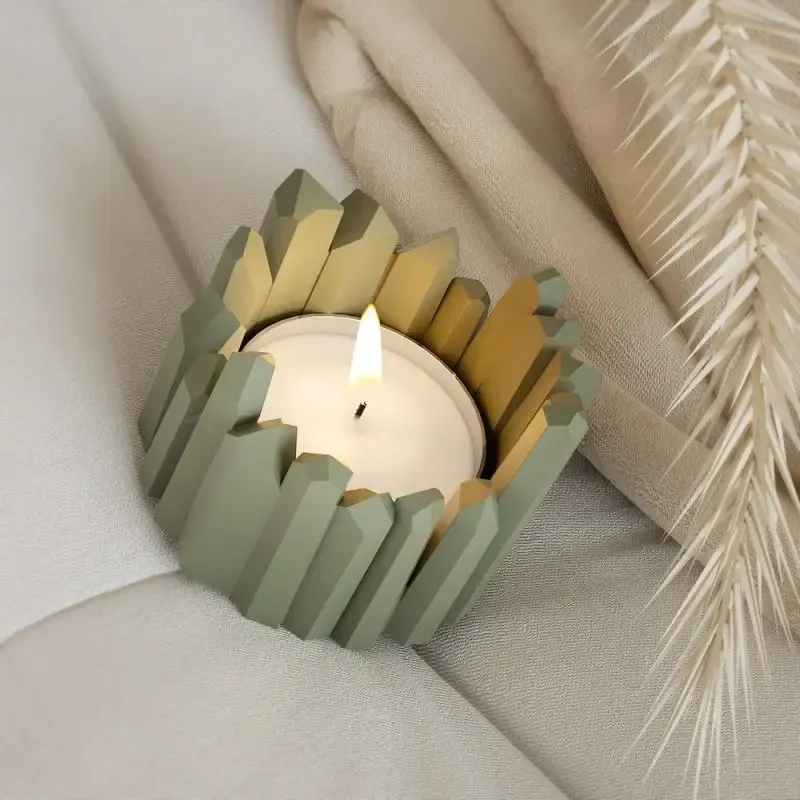Moule silicone pot fleur 3D pour bougie et résine