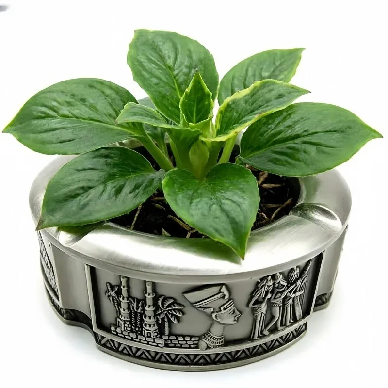 Moule silicone pot fleur Pharaon, cendrier, béton, plâtre