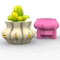 Moule silicone pot fleur sexy, cendrier, porte-stylo, ornement – 1
