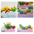 Moule silicone pot fleurs motif lettre – 1