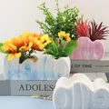 Moule silicone pot fleurs motif lettre – 2
