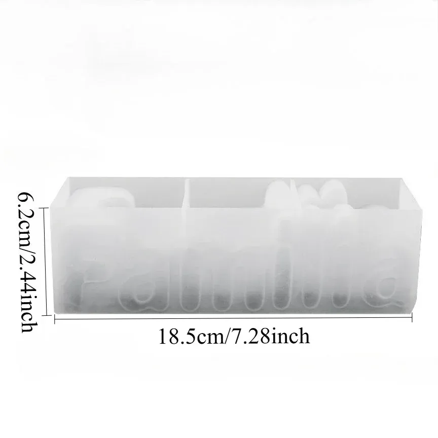Moule silicone pot fleurs motif lettre