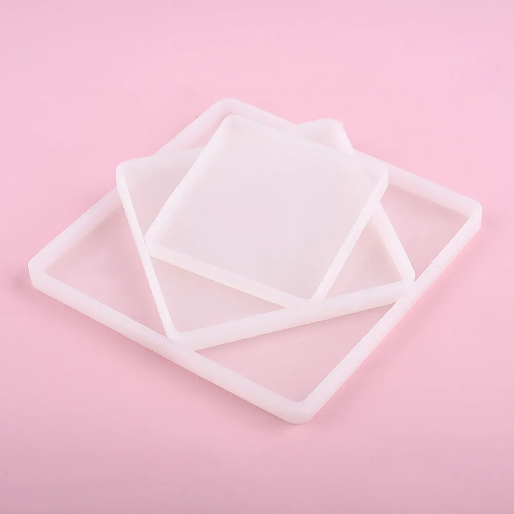 Moule silicone rond carré rectangulaire résine époxy pour plateau