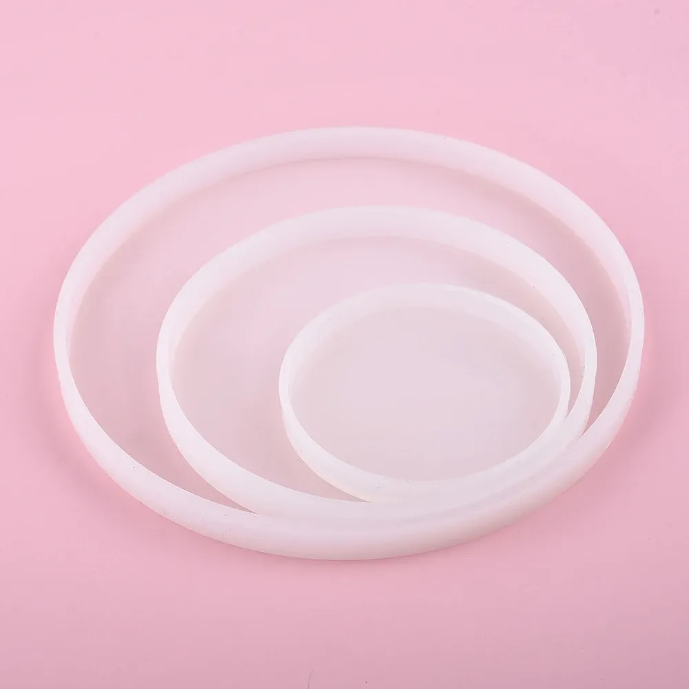 Moule silicone rond carré rectangulaire résine époxy pour plateau