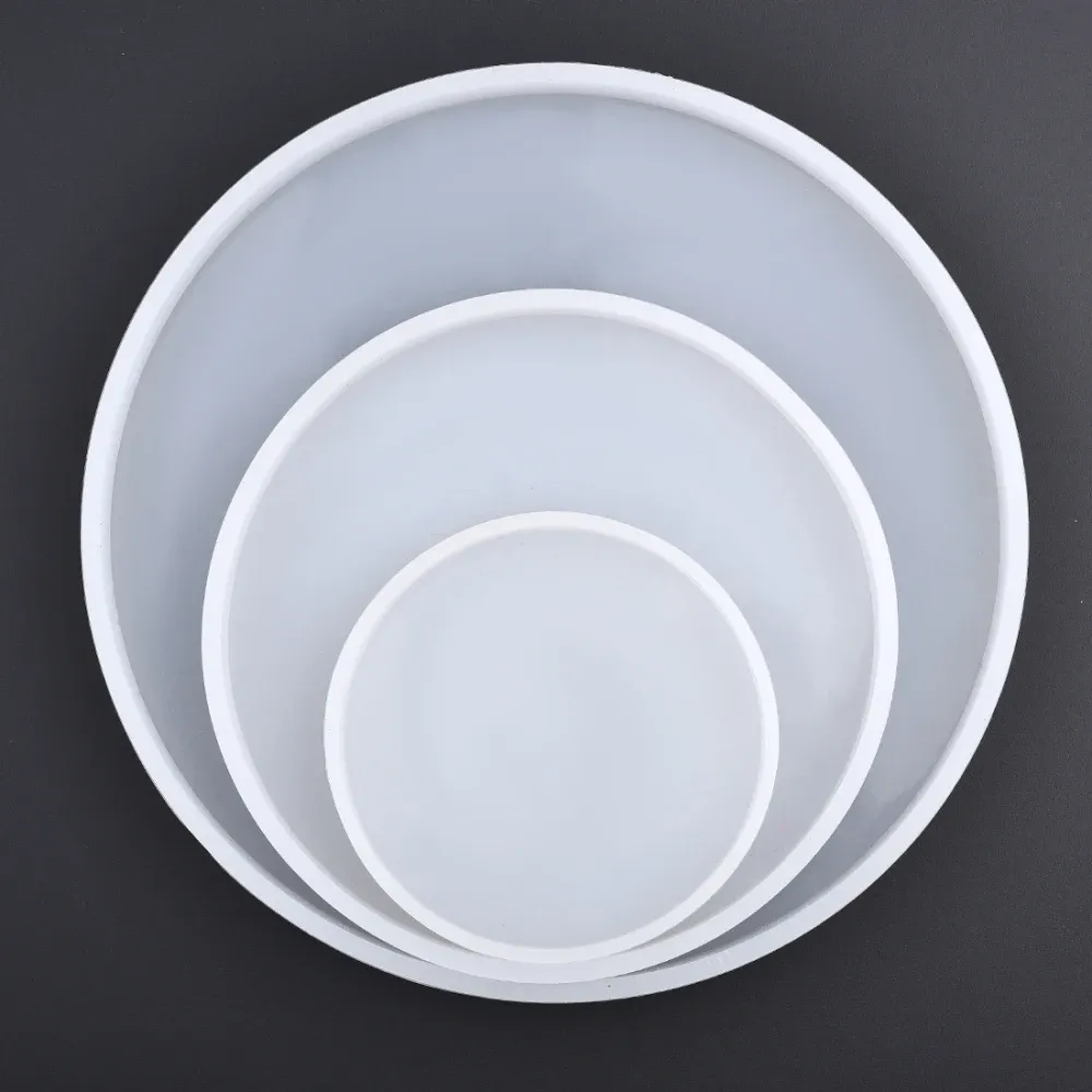 Moule silicone rond carré rectangulaire résine époxy pour plateau
