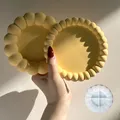 Moule silicone rond dessous verre plateau bijoux ciment – 1