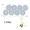 Moule silicone rond pour bijoux et porte-clés – Couleur 1.25in No Hole