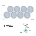 Moule silicone rond pour bijoux et porte-clés – Couleur 1.75in No Hole