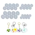 Moule silicone rond pour bijoux et porte-clés – 2